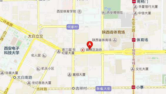 陕西历史博物馆地图指引: 手机访问  返回西安本地宝首页>>