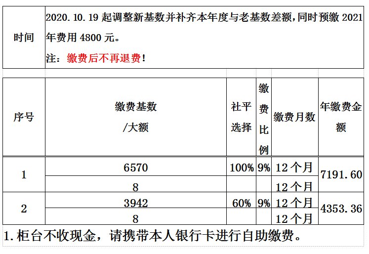 2020西安曲江新区灵活就业社保缴费通知（医保 养老）