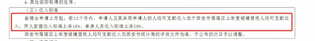 西安公租房申请最低工资要求是多少（各区汇总）
