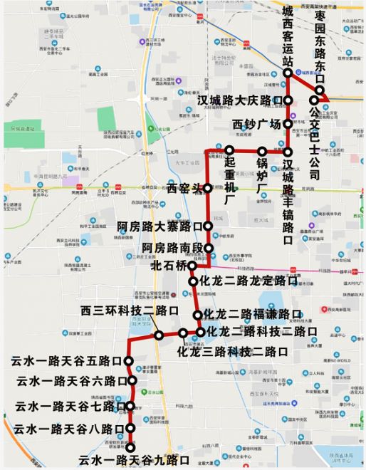 6:30-19:30线路长度:12公里首末站:公交巴士公司—云水一路天谷九