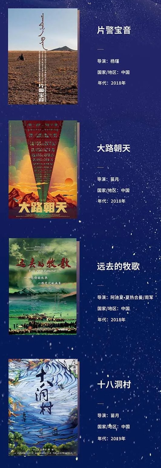 2020西安丝绸之路国际电影节展映片单