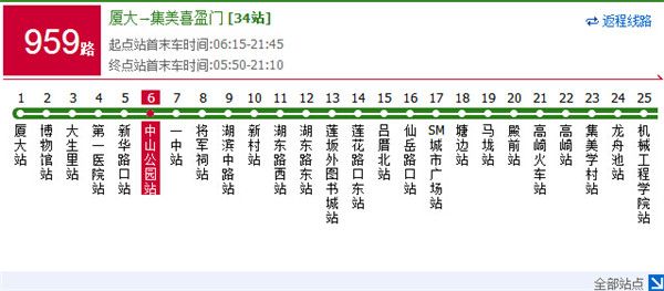 厦门中山公园怎么走