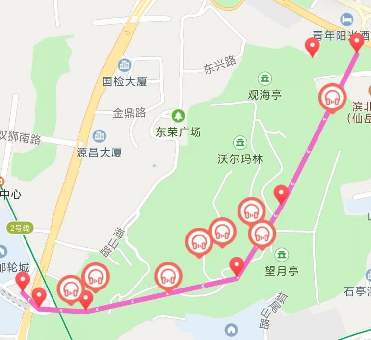 厦门山海健康步道线路图攻略