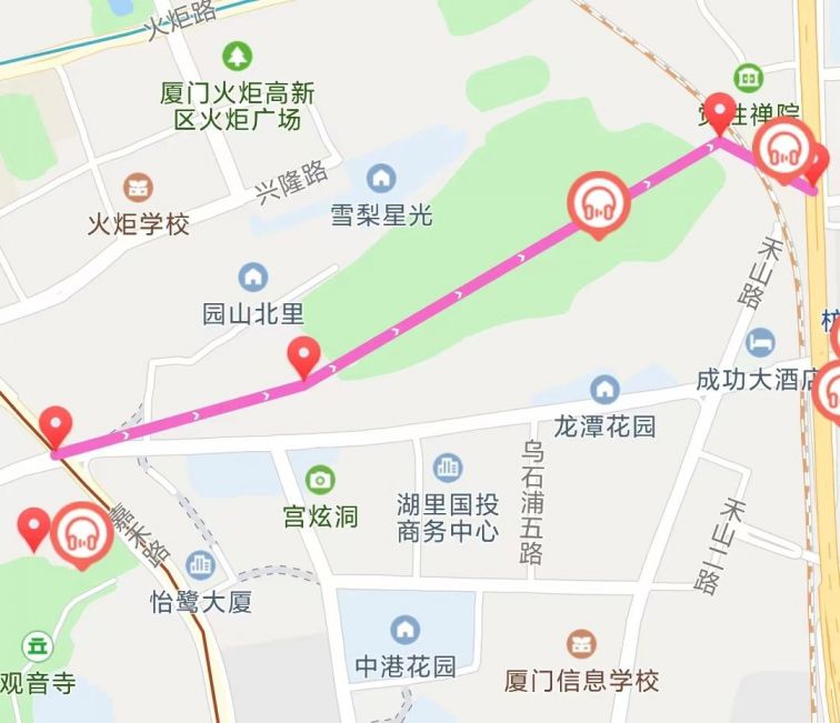 厦门山海健康步道线路图攻略