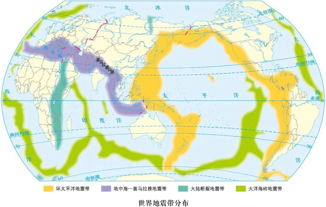 (附地震带分布图)