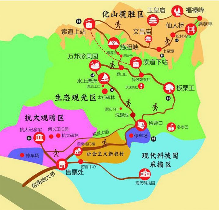 邢台前南峪景区路线图