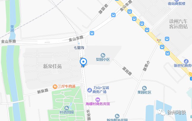 徐州地铁2号线停靠站点实景图