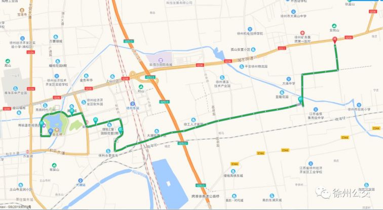 徐州市区208路公交车路线