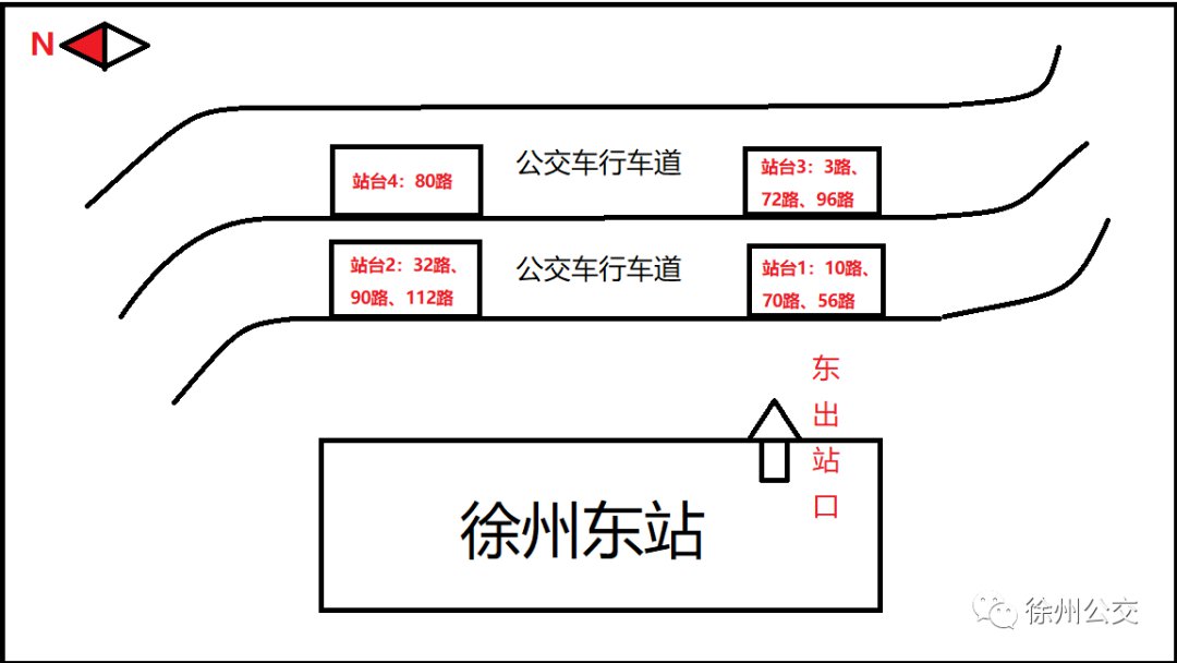 2021五一徐州东站部分公交线路调整发车地点