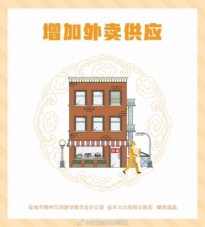 盐城提倡“防控疫情，文明餐饮”