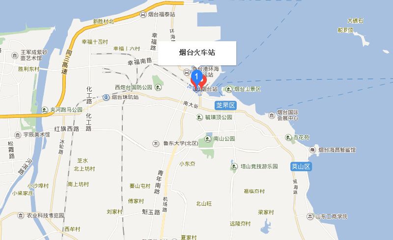 烟台火车站地图