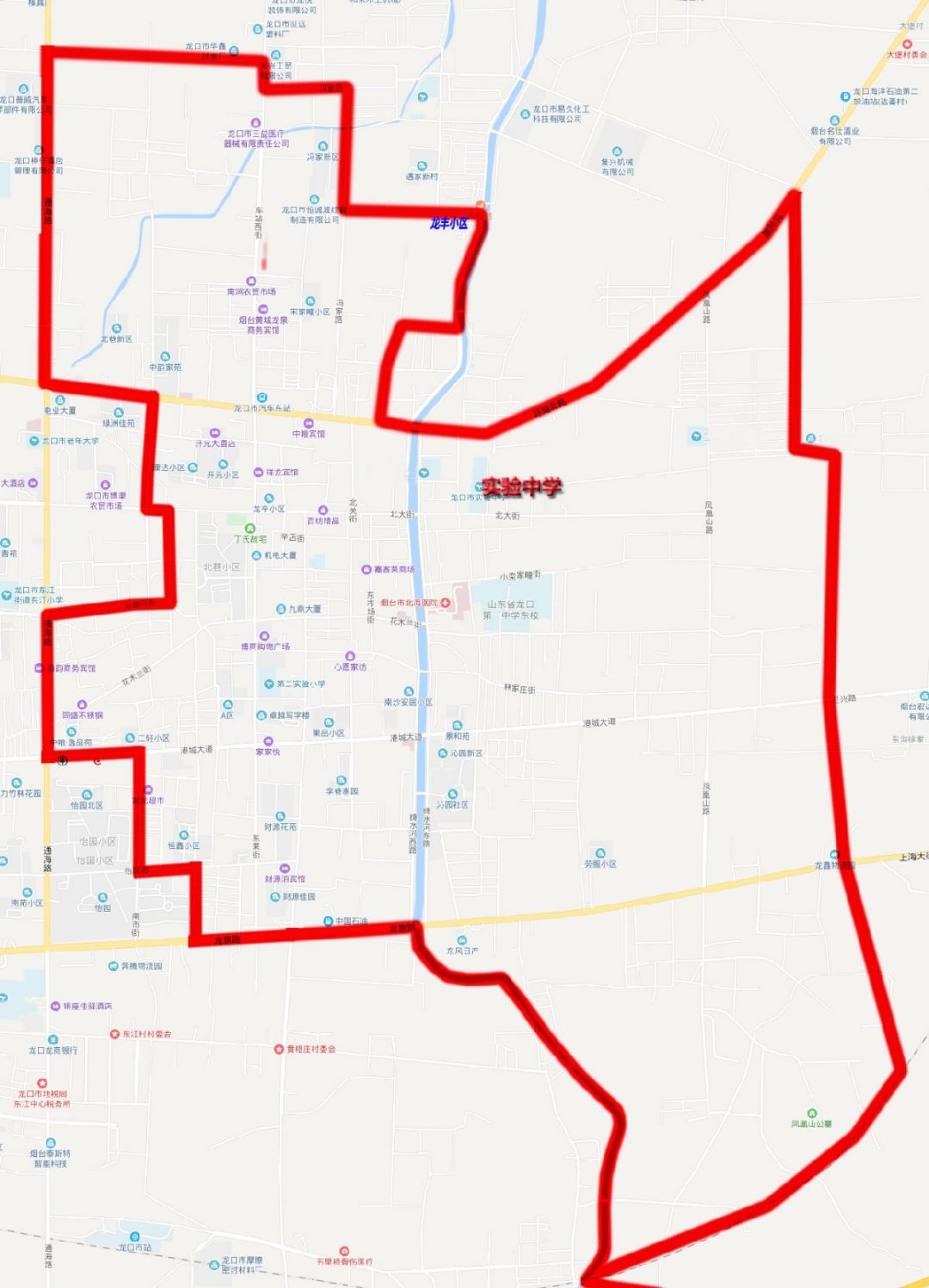 龙口市2021年小学初中学区划片信息汇总含划片图