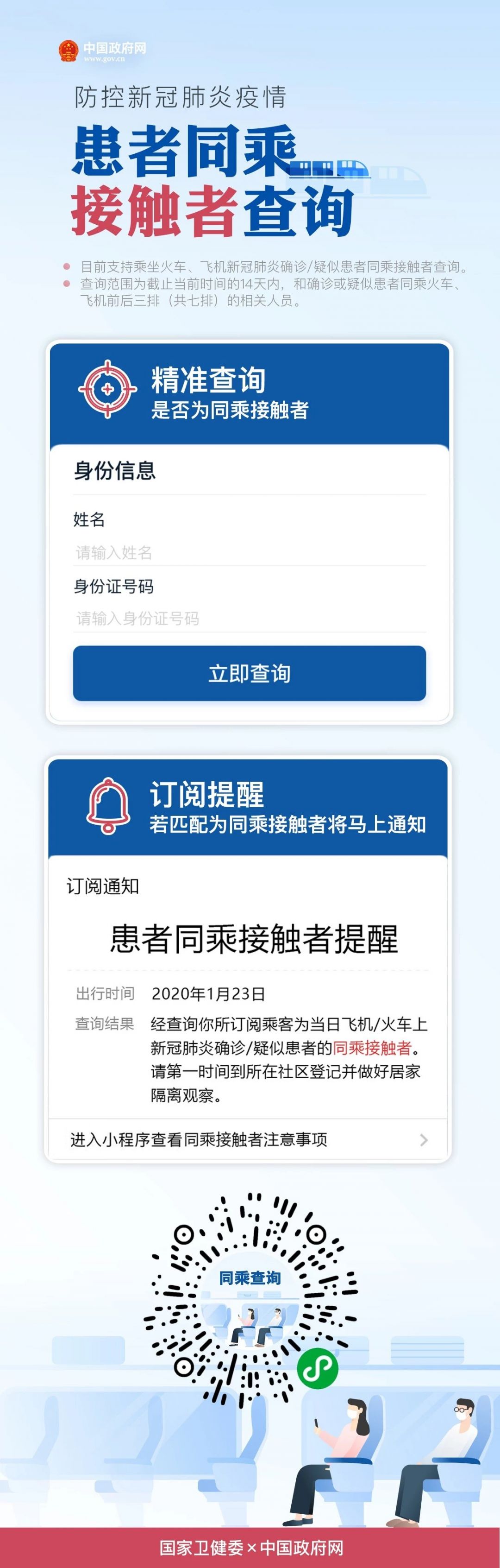 岳阳返程患者同乘接触者查询小程序上线啦!