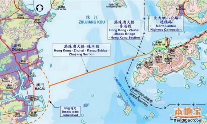 港珠澳大桥规划图