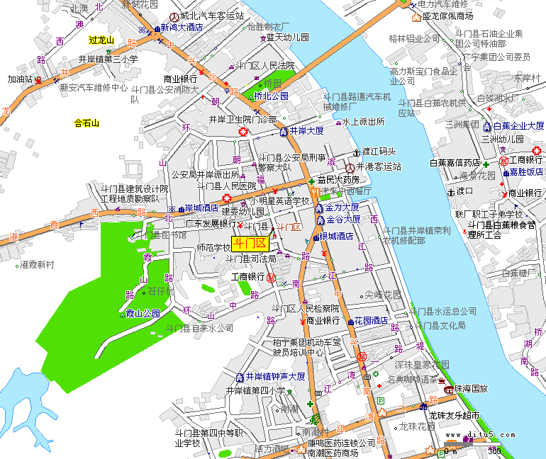 斗门区地图全图高清版图片