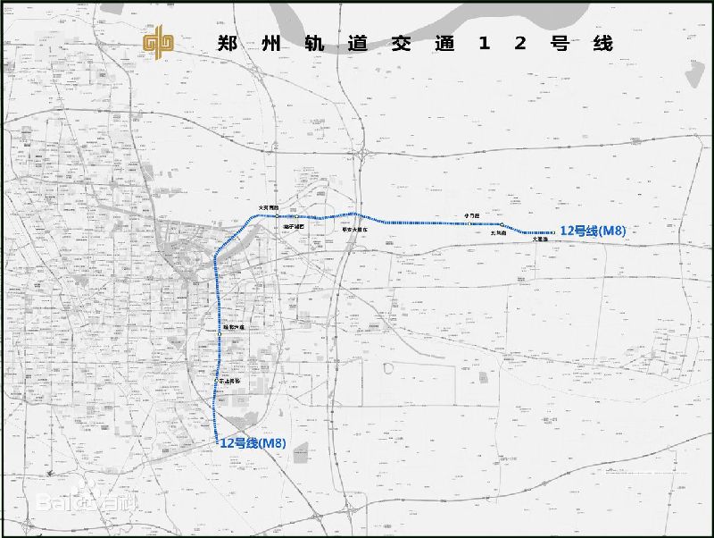郑州12号线地铁线路图,郑州地铁12号线规划图 2020郑州地铁12号线什么时候开工?