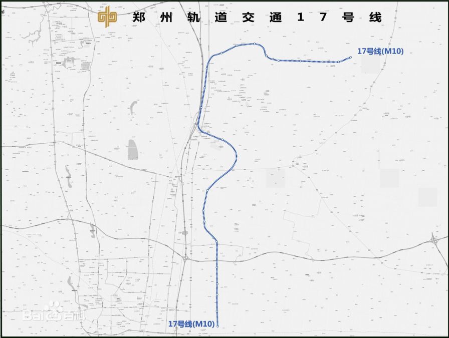 郑州地铁17号线规划    起始站:商贸次中心    终点站:双鹤湖    线路