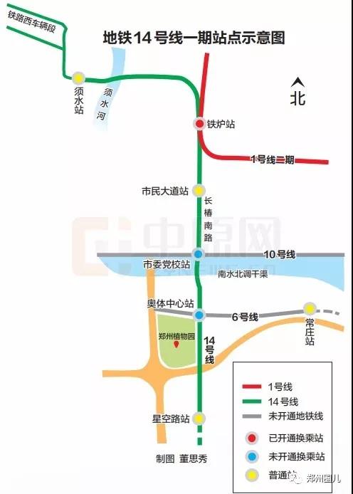 好消息郑州地铁14号线一期即将开通