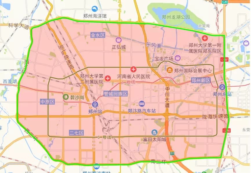 2022郑州限行区域查询最新
