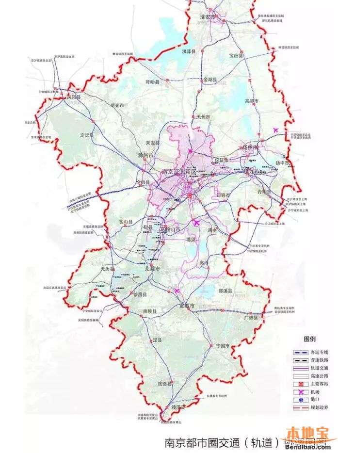 江北新区地铁规划图图片