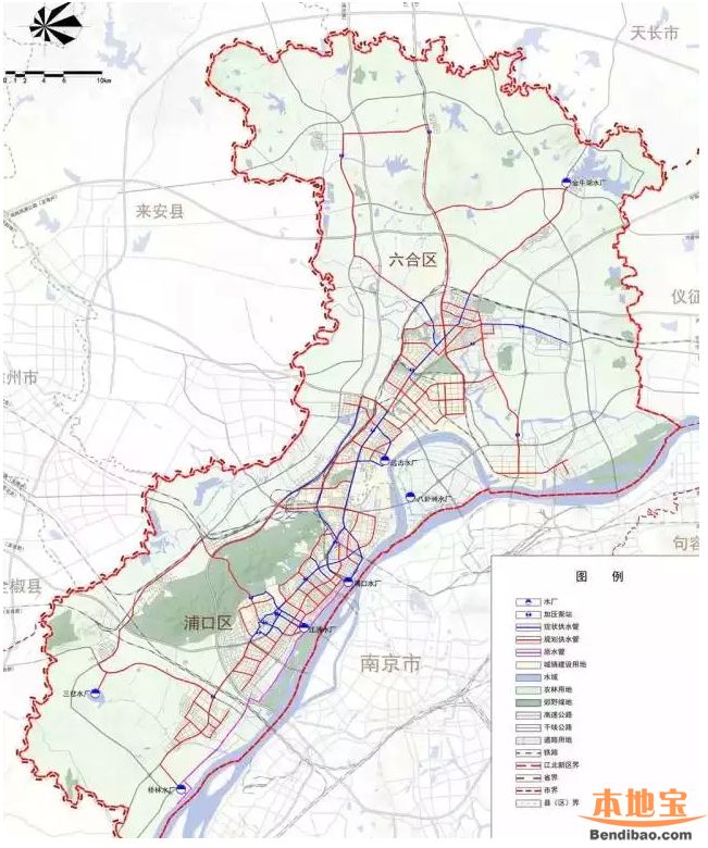 南京江北新区总体规划图