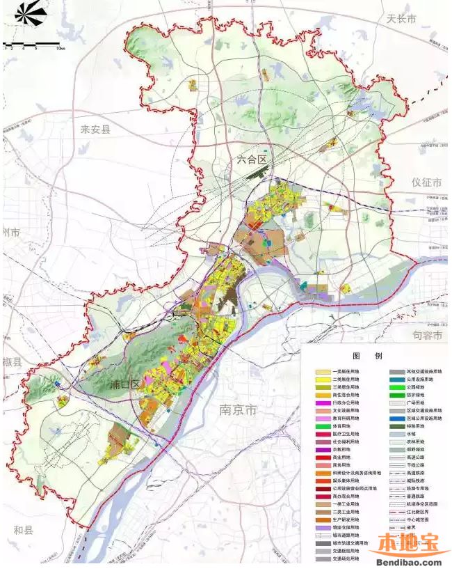 南京江北新区规划总图图片