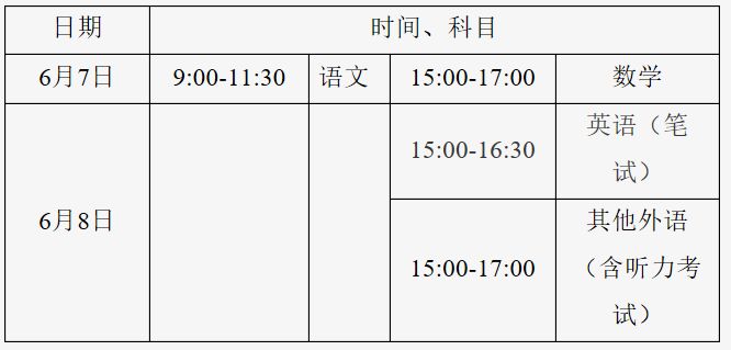 【本地资讯】2026北京高考时间