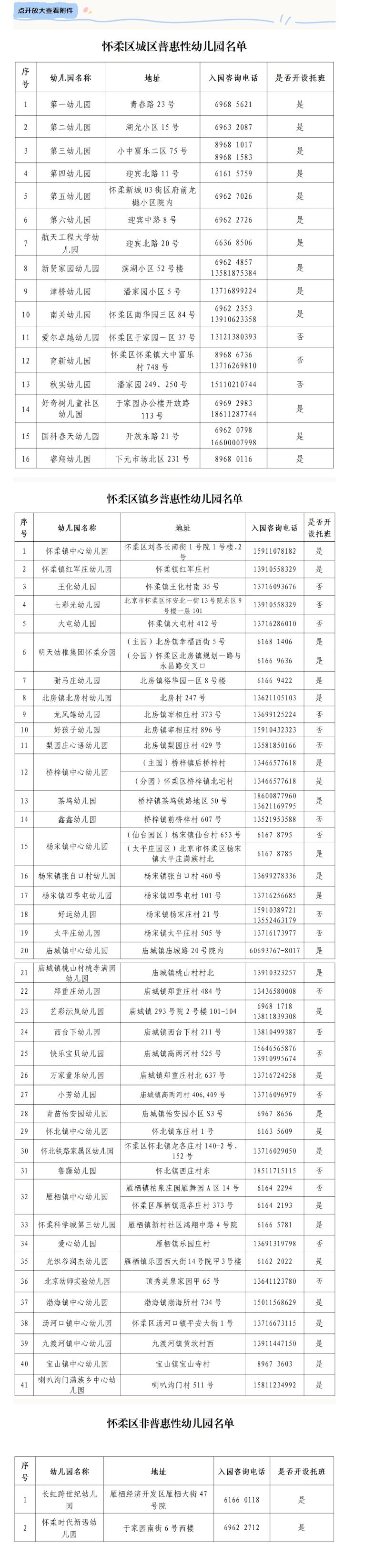 【本地资讯】2026北京市怀柔区幼儿园入园咨询电话+区教委电话