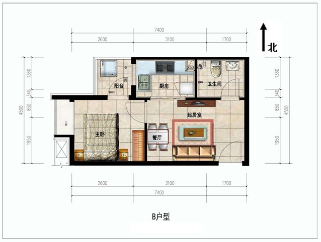 海淀燕保辛店家園公租房戶型圖一覽