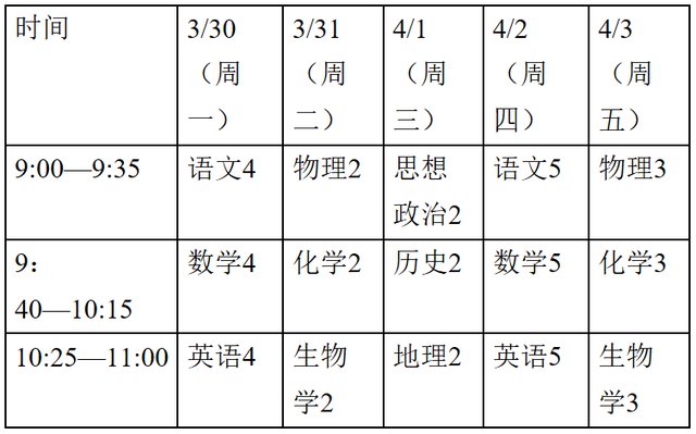 北京空中課堂時間表3月16日4月10日