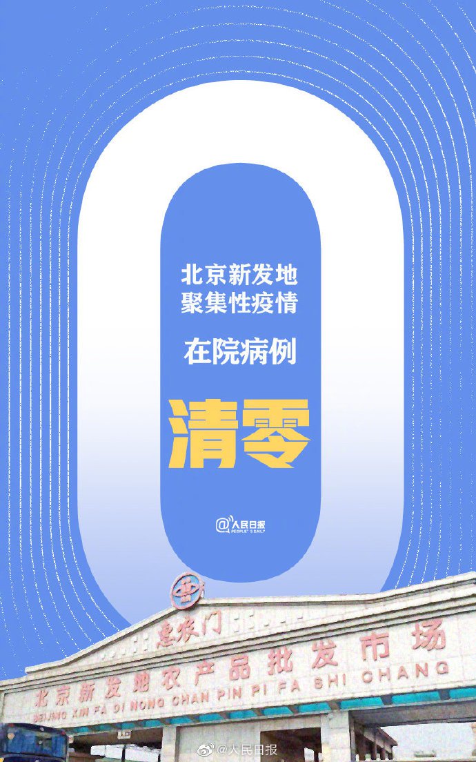 8月6日北京新发地疫情在院病例清零