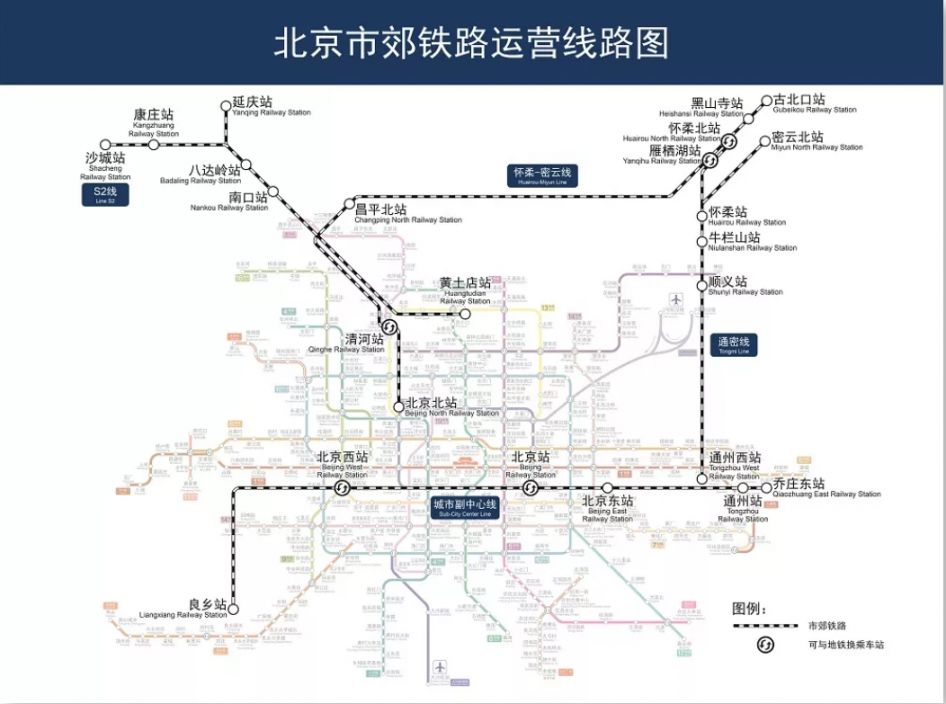 北京市火车铁路线路图图片