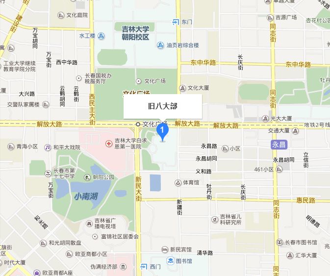 长春旧八大部地图