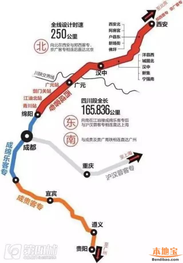 西成客专最新消息(开通时间 站点 线路图) 西成客专最新消息(开通时间