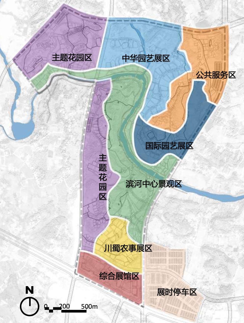 2024成都世园会园区分布及规划