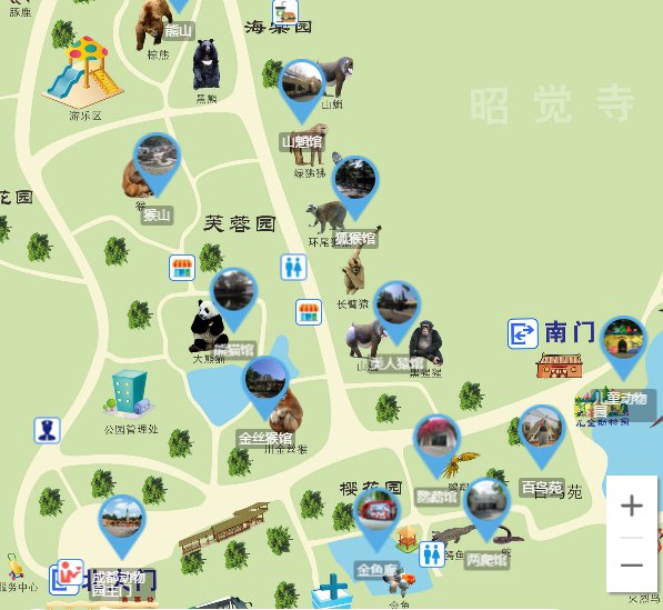 成都动物园高清地图图片