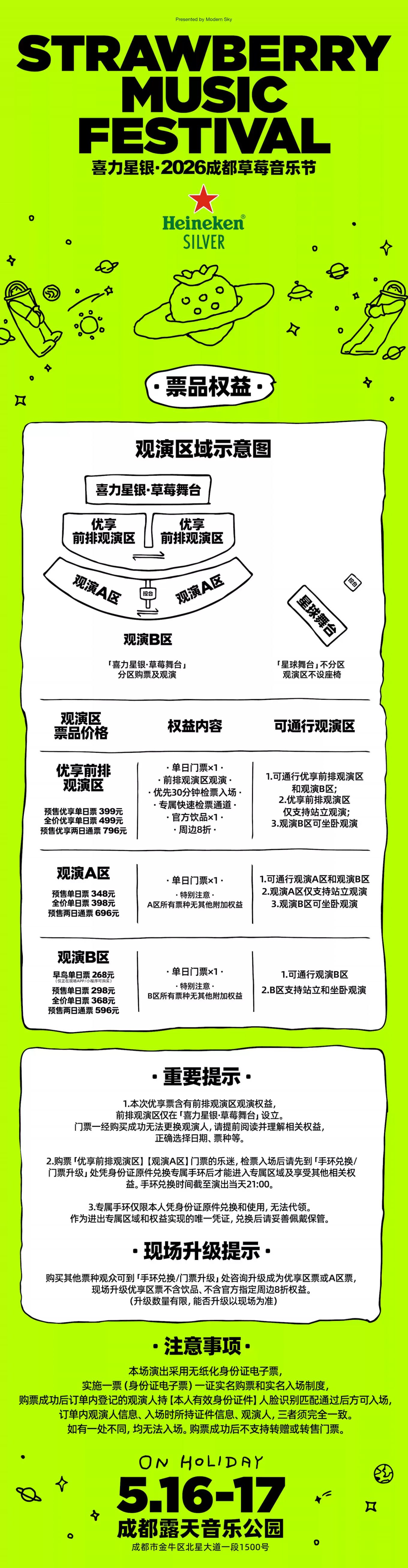 2026成都草莓音乐节门票多少钱？