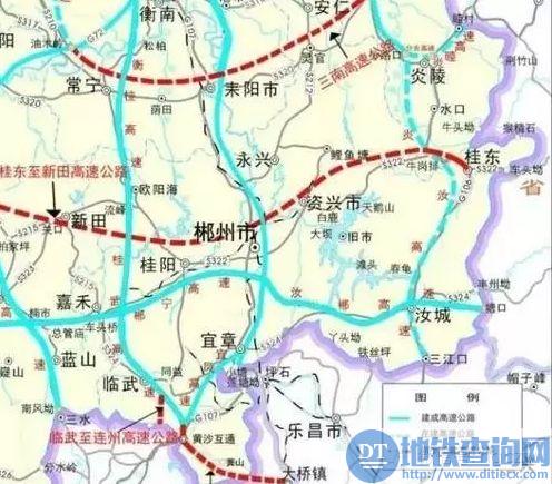 桂阳至新田高速规划图图片