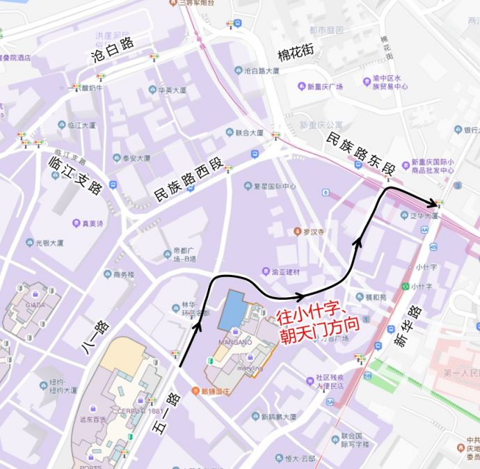 ②五四路江家巷路口根據交通運行情況實行臨時管控.