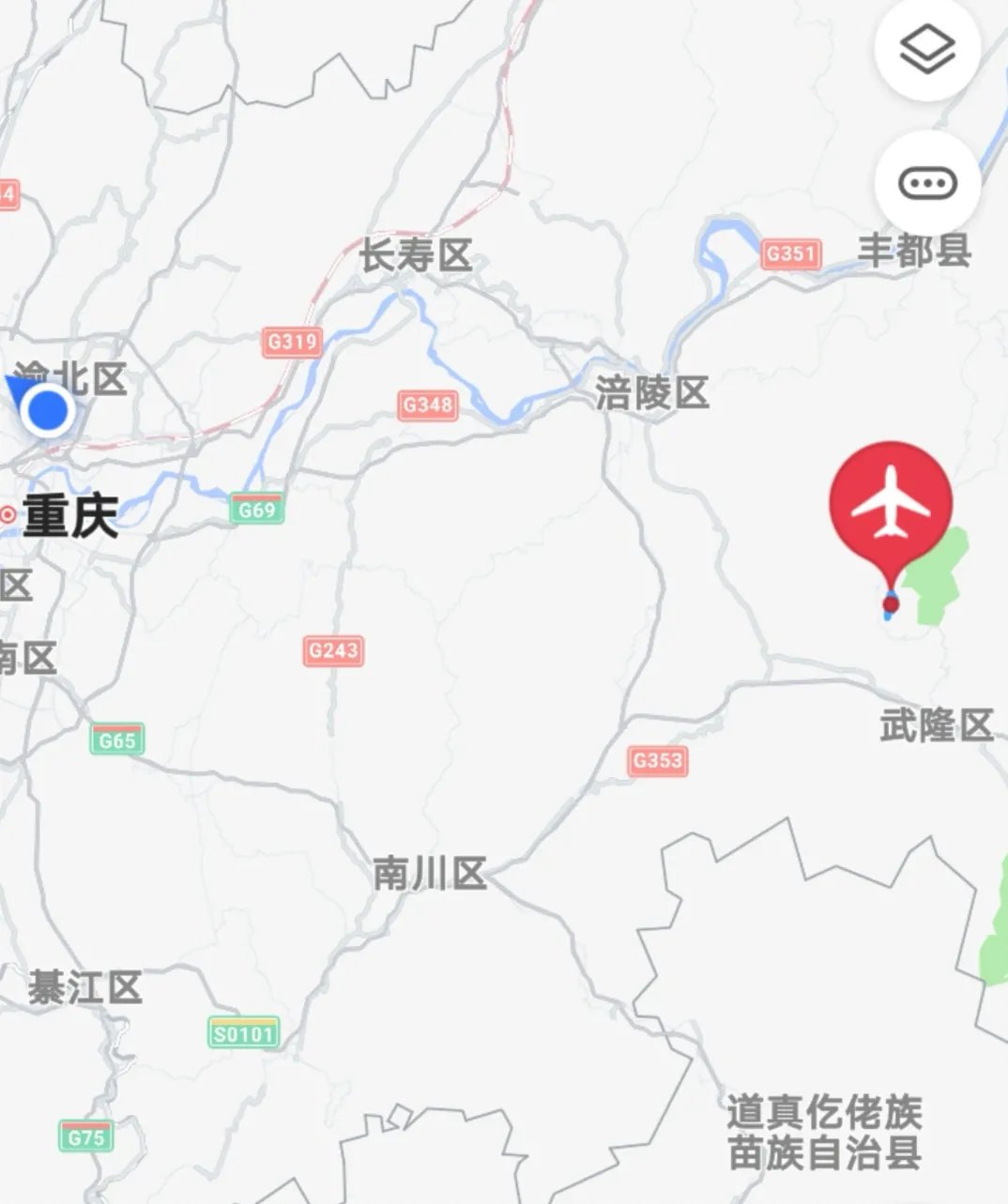 重庆仙女山机场在什么地方