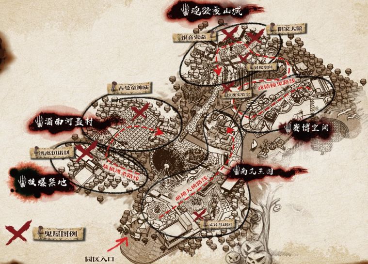 重庆欢乐谷地图高清图片