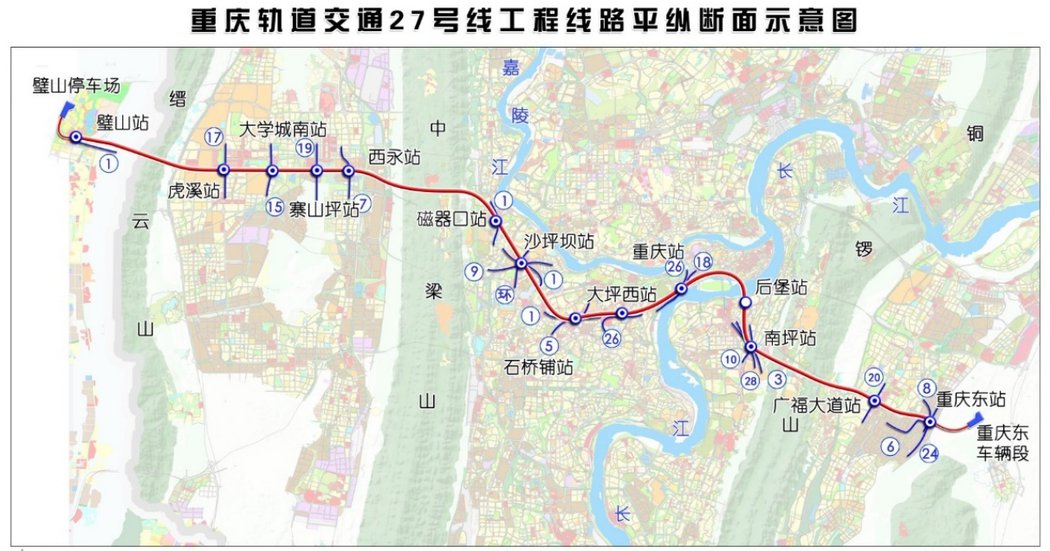 二,科學城範圍內的站點設置:虎溪站沿大學城南路與大學城中路交叉口下