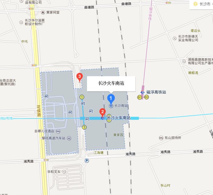 长沙南站布局图图片