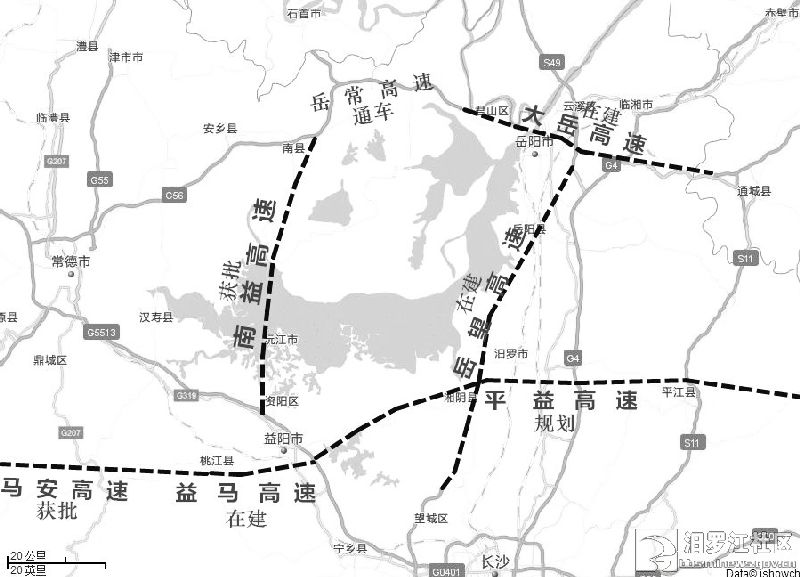 平益高速湘阴出口分布图片