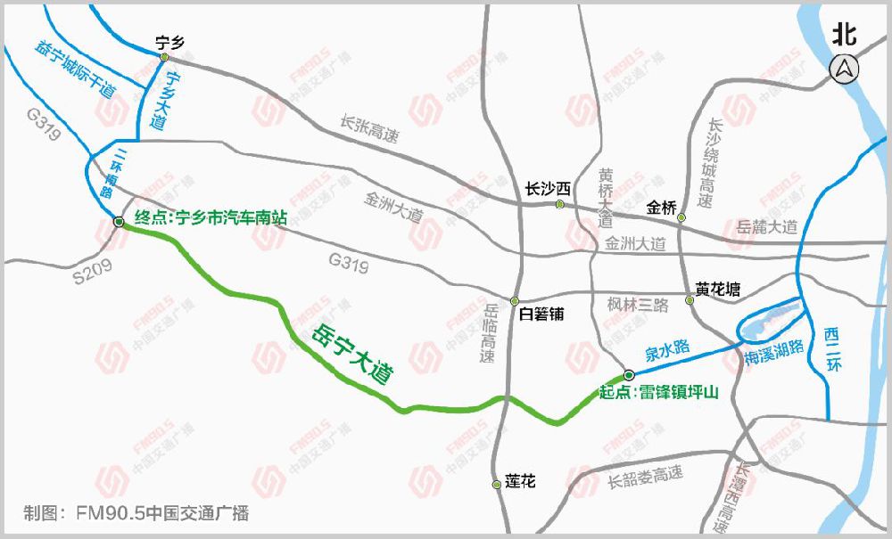 岳宁大道通车啦 20分钟跑完全程