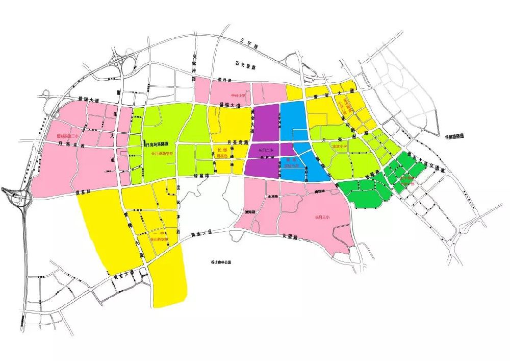 望城区域街道划分地图图片