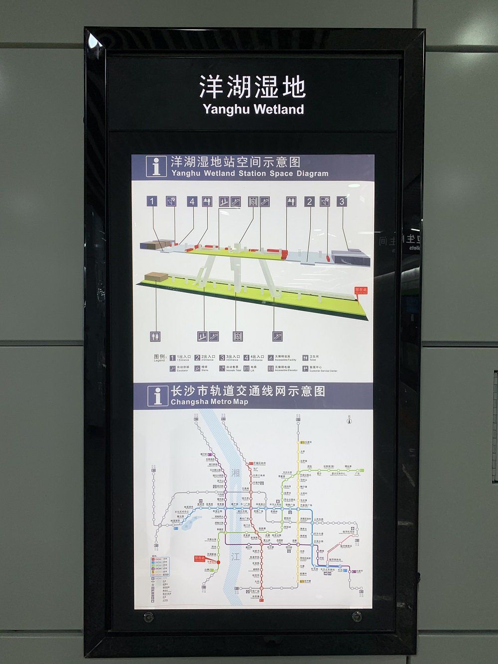 长沙地铁3号线洋湖湿地站站点位置首末班车时间
