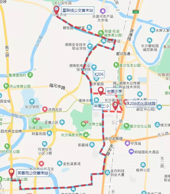 长沙367公交车路线图图片