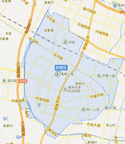 钟楼区各街道区域图图片