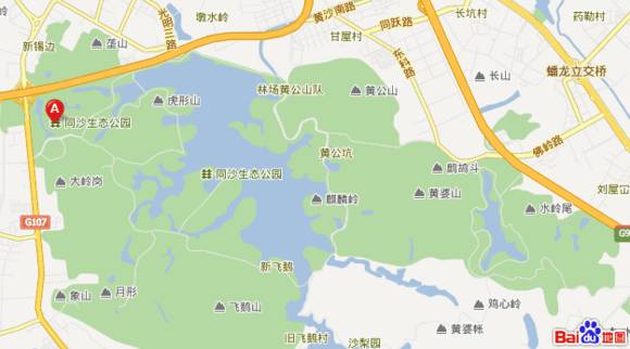 东莞同沙生态园地图图片